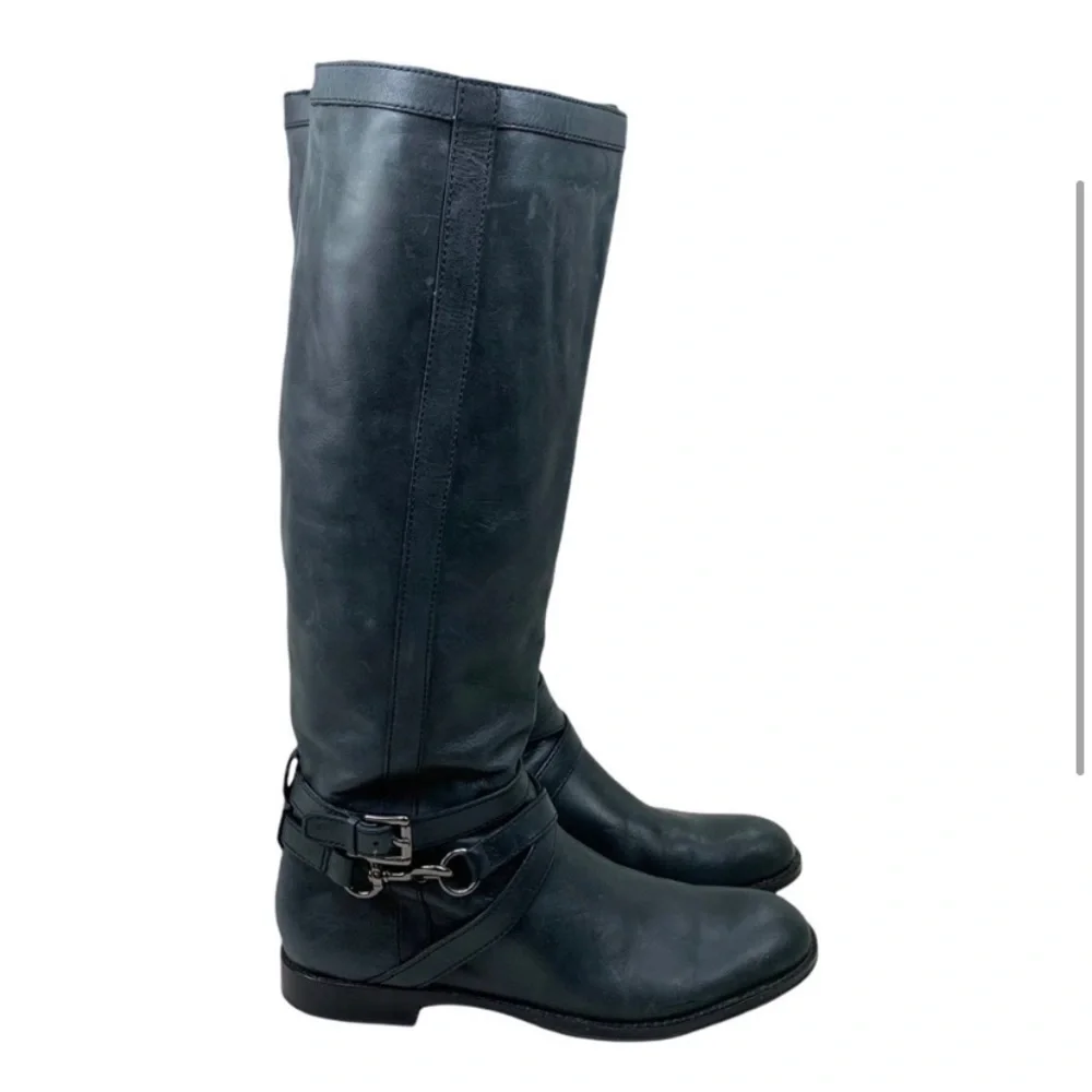 Coach Tall Marlena Leather Knee High Riding Boots 9.5 - Picture 1 of 11